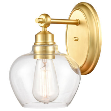 INNOVATIONS LIGHTING 438-1W-SG-CL Amina Bath Vanity Light