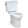 TOTO CST785CEFG#01 Drake Transitional 2-Piece Round Toilet, White