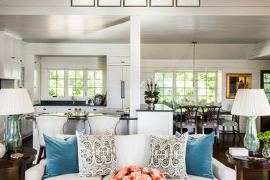 Elegant living room photo in Charlotte