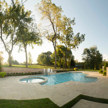 Free Form Gunite with Spa