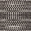 Ourika Moroccan Geometric Indoor/Outdoor Rug, Black/Gray, 9x12