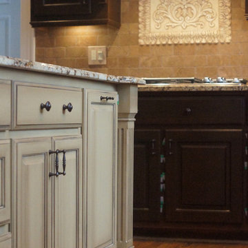 Madison Hall subdivision- Marietta: White to Faux stain finish