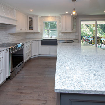 Transitional Chantilly & Graphite Kitchen Remodel w/ Everest Quartz Counter top