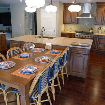 Spacious kitchen with room to entertain.