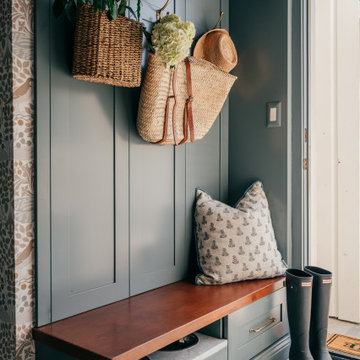 A Moody Mudroom Where Form Meets Function
