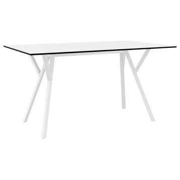 Max Rectangle Table 55" White