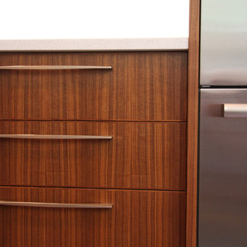 Walnut cabinetry detail
