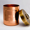 Copper Jar With Brass Lid