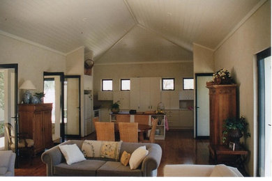 This is an example of a beach style living room in Perth.