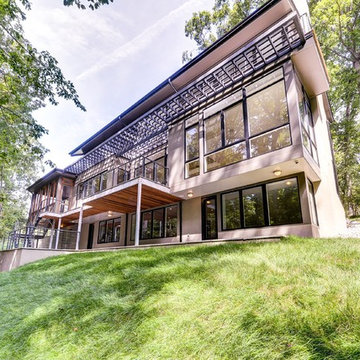 Custom Home Rear Facade