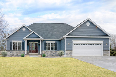 Traditional exterior home idea in New York