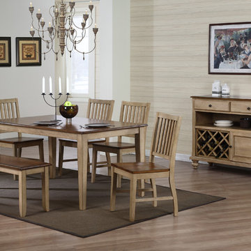 Sunset Trading 6 Piece Brook Rectangular Dining Set with Bench