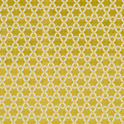 Cordoba Star in Chartreuse - Upholstery Fabric