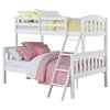 Rosebery Kids Twin over Full Bunk Bed in White