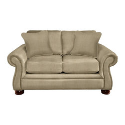 Pembroke Premier Loveseat by La-Z-Boy shown in Khaki - Products