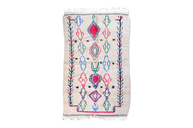 Azilal Berber rug Morocco 7.6 x 4.8 ft / 235 x 145 cm Moroccan Rug