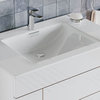 Boden Bath Vanity, High Gloss White, 30", Single Sink, Freestanding