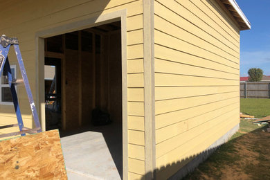 Different siding and exterior painting