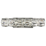 Elegant Lighting - Elegant Lighting 3501W18C Valetta - 18.1" 0.65W 1 LED Wall Sconce - Valetta wall sconces dress up a bathroom, office,Valetta 18.1" 0.65W  Chrome Clear Royal C *UL Approved: YES Energy Star Qualified: n/a ADA Certified: n/a  *Number of Lights: Lamp: 1-*Wattage:0.65w LED bulb(s) *Bulb Included:No *Bulb Type:LED *Finish Type:Chrome