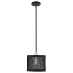 Livex Lighting - Livex Lighting 46212-04 Industro - 18.25" One Light Pendant - No. of Rods: 3  Canopy IncludedIndustro 18.25" One  Black/Brushed NickelUL: Suitable for damp locations Energy Star Qualified: n/a ADA Certified: n/a  *Number of Lights: Lamp: 1-*Wattage:100w Medium Base bulb(s) *Bulb Included:No *Bulb Type:Medium Base *Finish Type:Black/Brushed Nickel