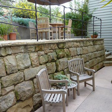 Contemporary Hillside Terrace