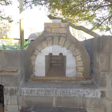 The Hammer Family Wood Fired Pizza Oven and Fireplace Combo in Louisiana