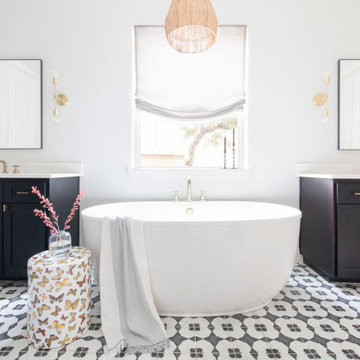 Modern Eclectic Bathroom | Dripping Springs, Texas
