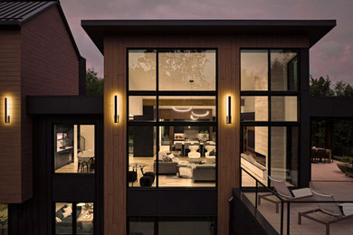 Inspiration for a contemporary home design remodel in Minneapolis