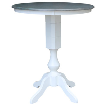 36" Round Top Bar Height Pedestal Table