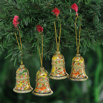 Novica Handmade Seasonal Song Wood Ornaments (Set Of 4)