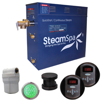 SteamSpa 6 KW QuickStart Acu-Steam Bath Generator Package,Oil Rubbed Bronze