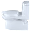 Toto Carlyle II 1G 1-Piece Elongated 1.0 GPF Toilet, CeFiONtect, Cotton White