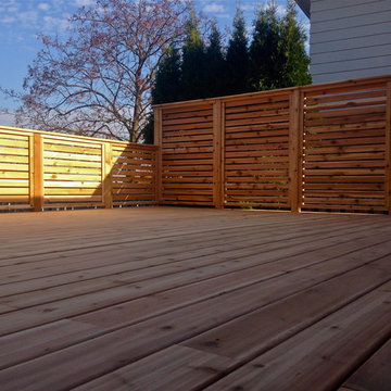 Oakville, Ontario Cedar Deck