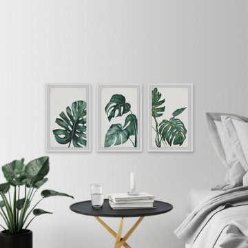 Palmera White Triptych