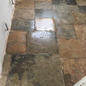 300-year old Flagstone floor restored in Bicester