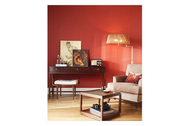 Inspiration for a contemporary living room remodel in Grand Rapids