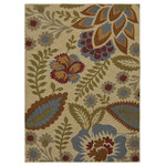 Mohawk - Mohawk Home Soho Crewel Floral Spice, 5'x7' - Care and Cleaning: Area rugs should be spot cleaned with a solution of mild detergent and water or cleaned professionally. Regular vacuuming helps rugs remain attractive and serviceable.