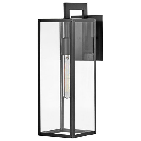 Hinkley Max Outdoor Wall Lantern, Black, Medium