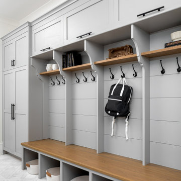 Mudroom at 6015 Lansing by Pike Properties - Charlotte Custom Home Builder