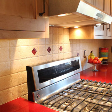 Rustic Knotty Maple Kitchen