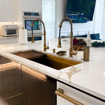 High-End Kitchen Remodel in Palm Beach Gardens with Custom Cabinetry