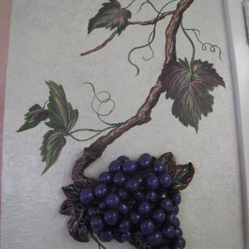 Grapes and Grapevine Mural