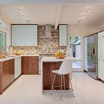 60's Inspired Kitchen - Designed by Benjamin Sullivan of KBC of Palm Springs, LL