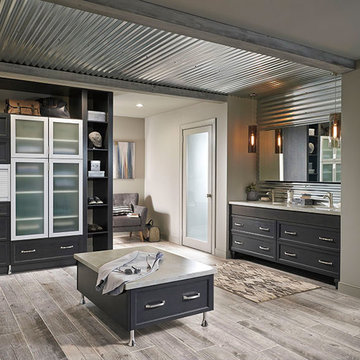 Kitchen Craft Cabinetry: Modern, Organized Primary Bath