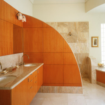 Contemporary Curve Master Bathroom