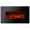 Electric Wall Mounted Fireplace Royal 50 inch with Logs | Ignis