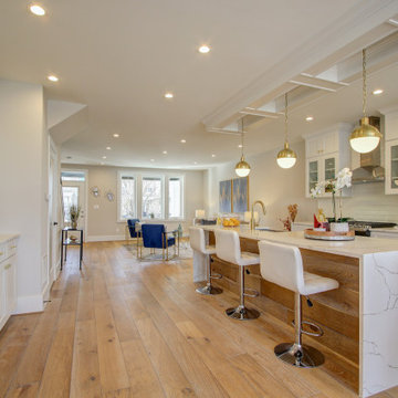 Full home renovation in Fredericksburg, VA with white kitchen countertops