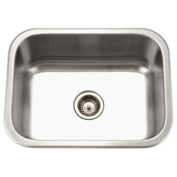 Houzer MS-2309-1 Medallion Classic Undermount Stainless Steel Single Bowl Sink