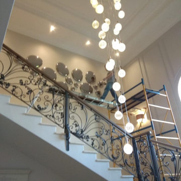 Accent Wall Glass Sculpture MERCURY DROPS