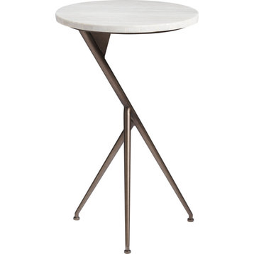 Curated Oslo Round End Table - Chipped Stone